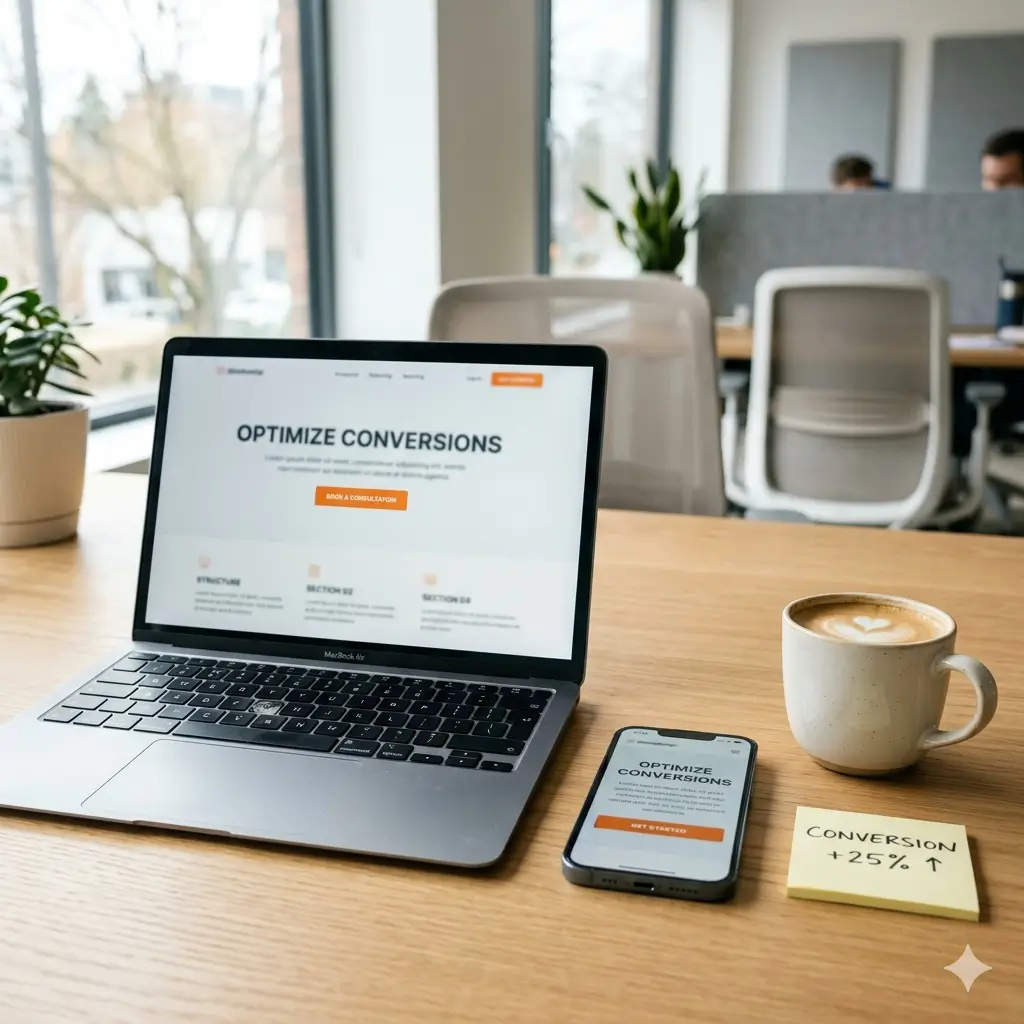 High‑converting landing page development by MZA Technologies for ad campaigns
